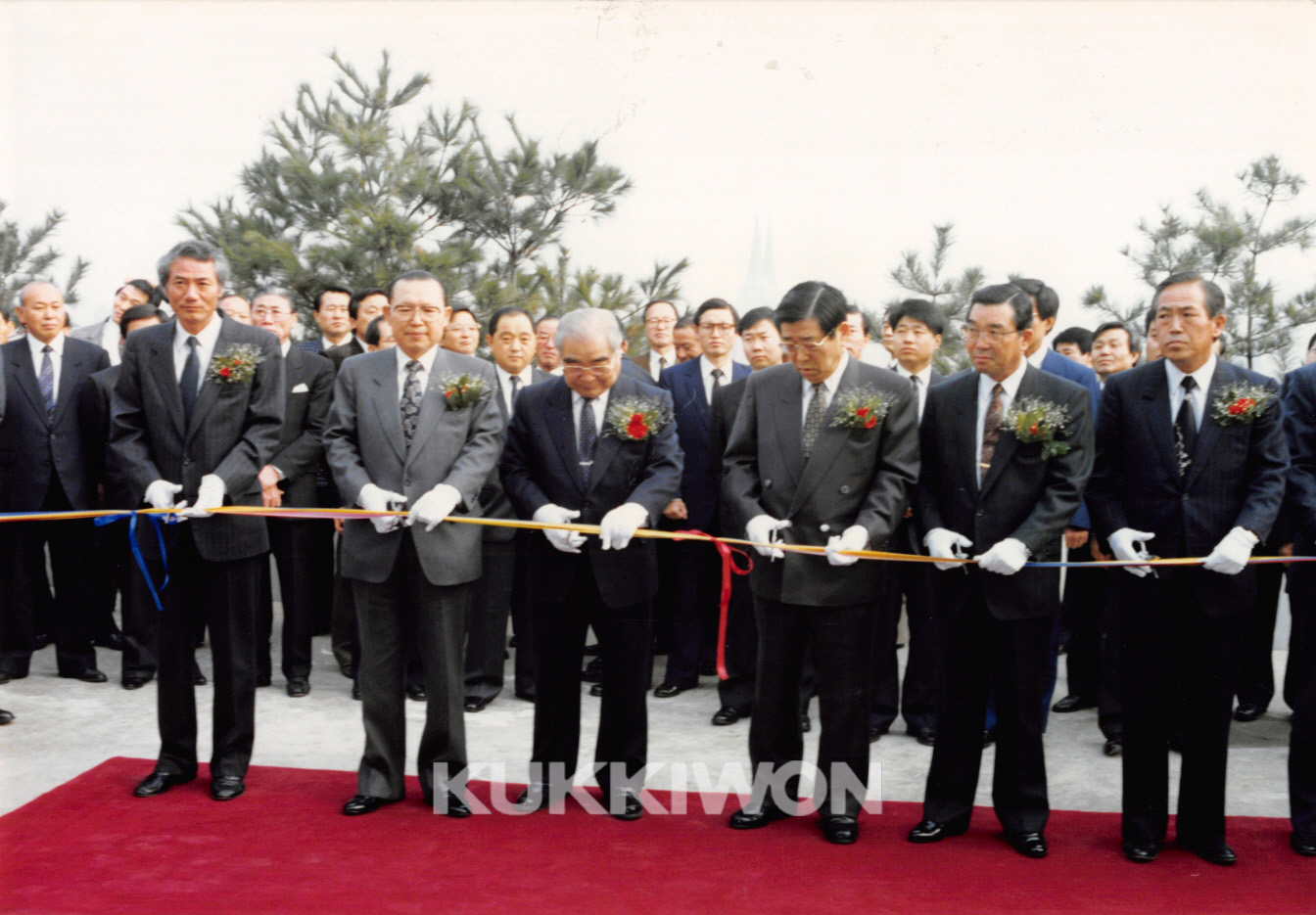 1991년 11월 30일 국기원 태권도기념관 개관식을 진행하고 있다