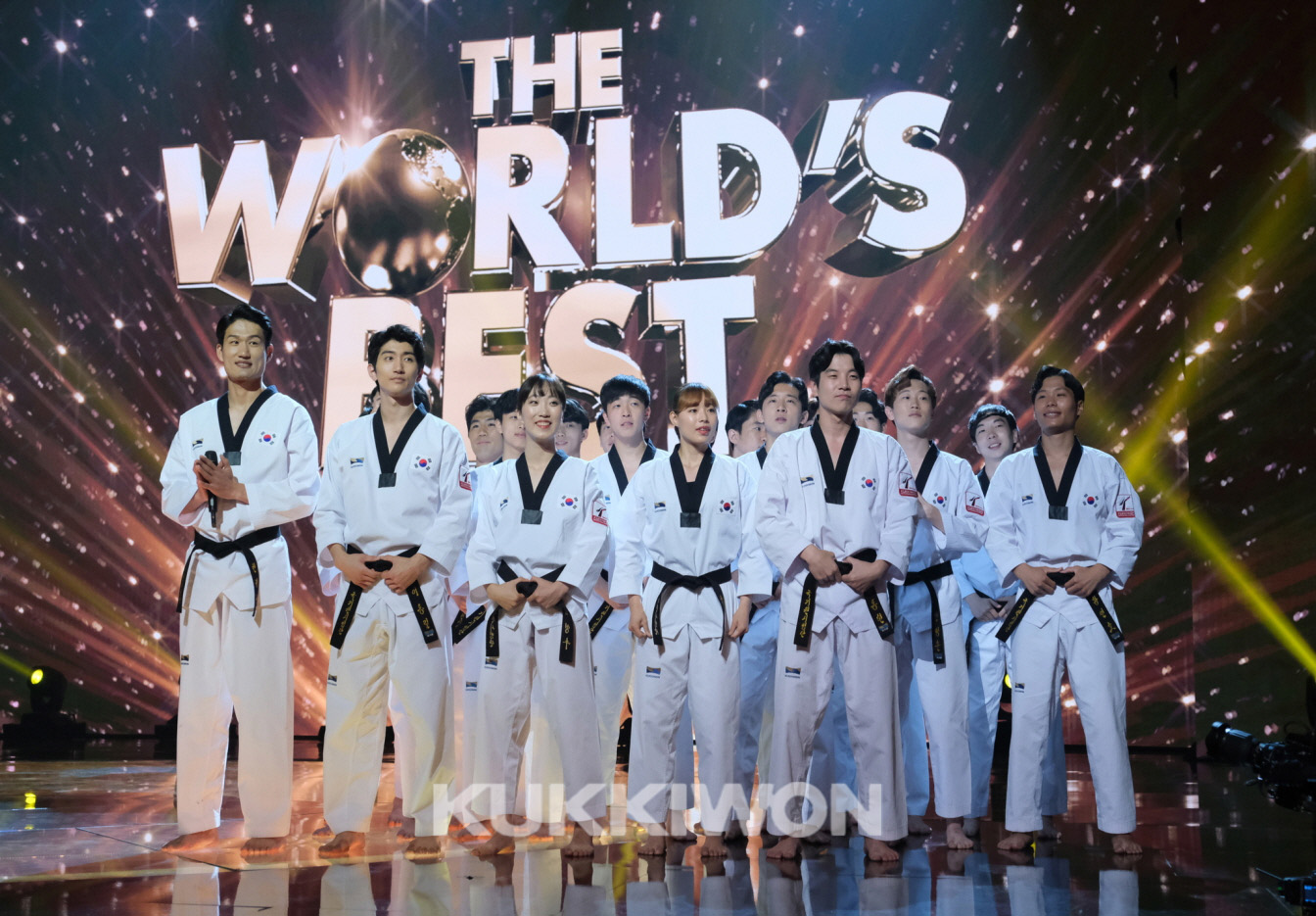 2019년 3월 국기원태권도 시범단 미국 더 월드 베스트에 참가해 준우승을 차지했다, 사진은 참가한 시범단의 모습